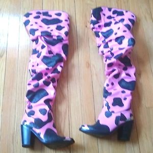 Barnyard Belle thigh high boots